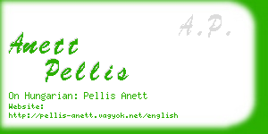 anett pellis business card